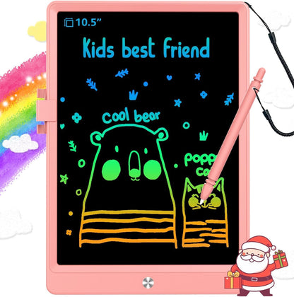 Bukebu 10.5 inch LCD writing tablet front view in pink