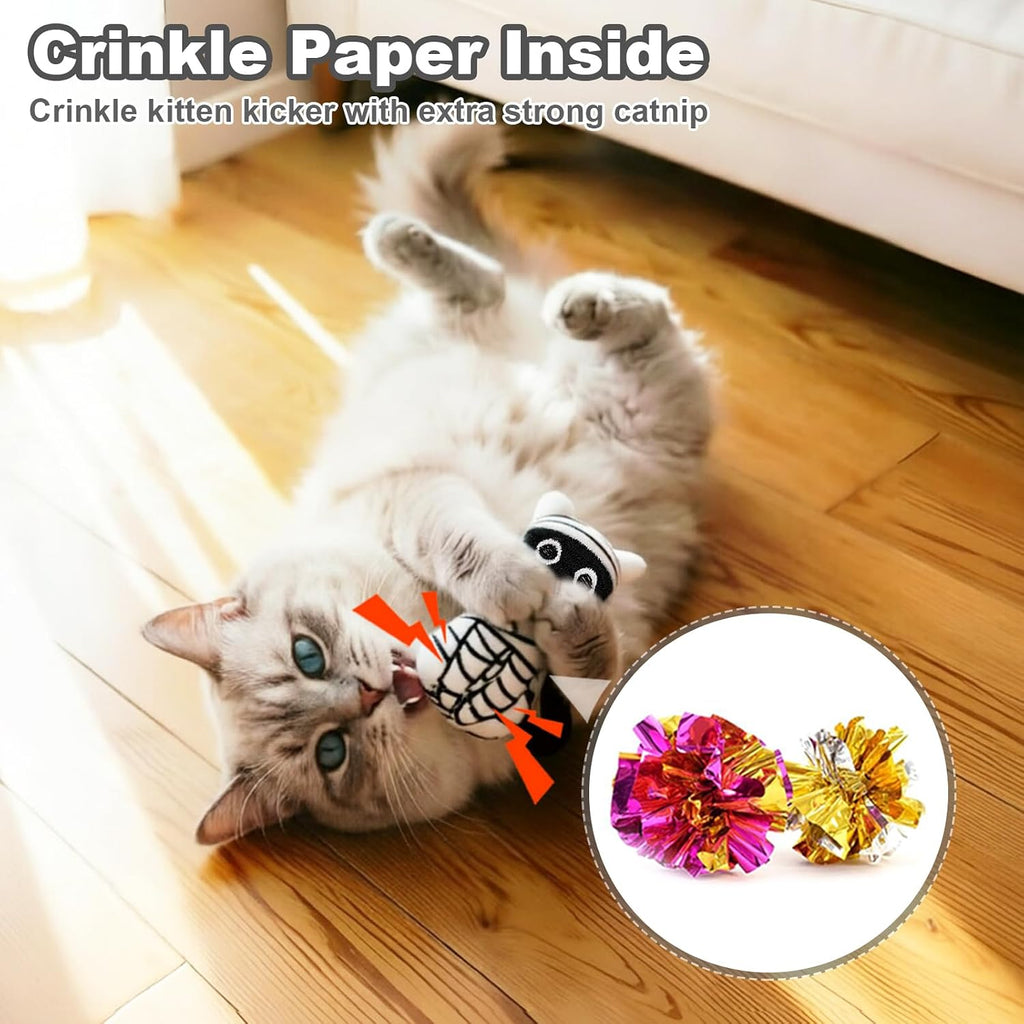 Catnip Halloween Cat Toys, Goth Kitten Toy for Indoor Cats ,4PCS - Image 6