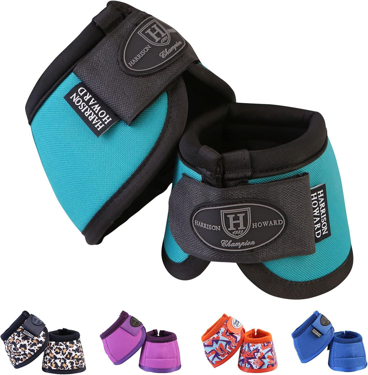 Harrison Howard Horse Bell Boots Overreach Bell Boots No-Turn Bell Boots for Horse-Durable Protective Hoof Boot - Image 11