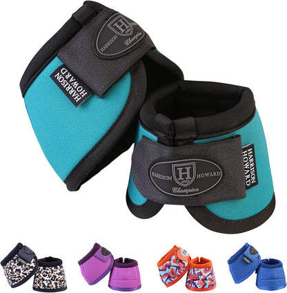 Harrison Howard Horse Bell Boots Overreach Bell Boots No-Turn Bell Boots for Horse-Durable Protective Hoof Boot - Image 11