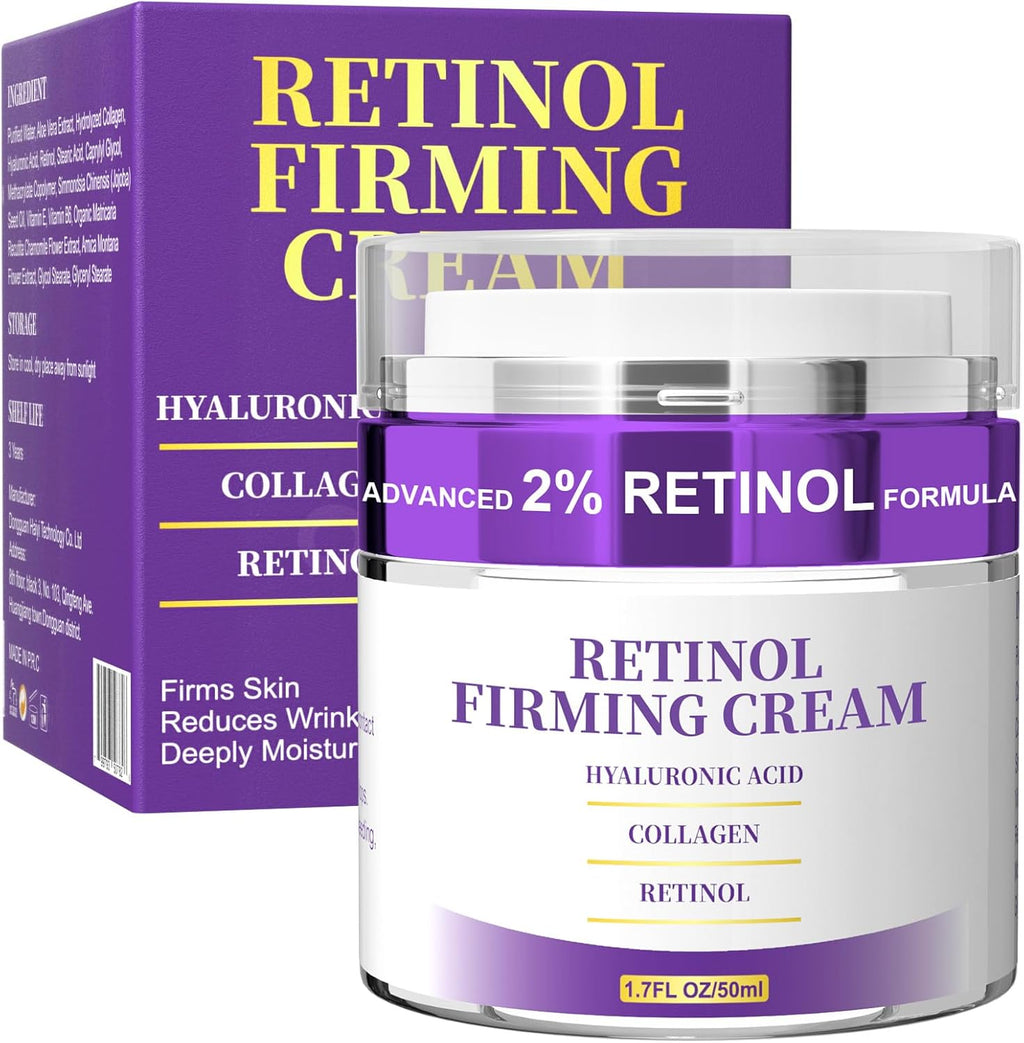 Ippurger retinol cream front view jar and product box packaging
