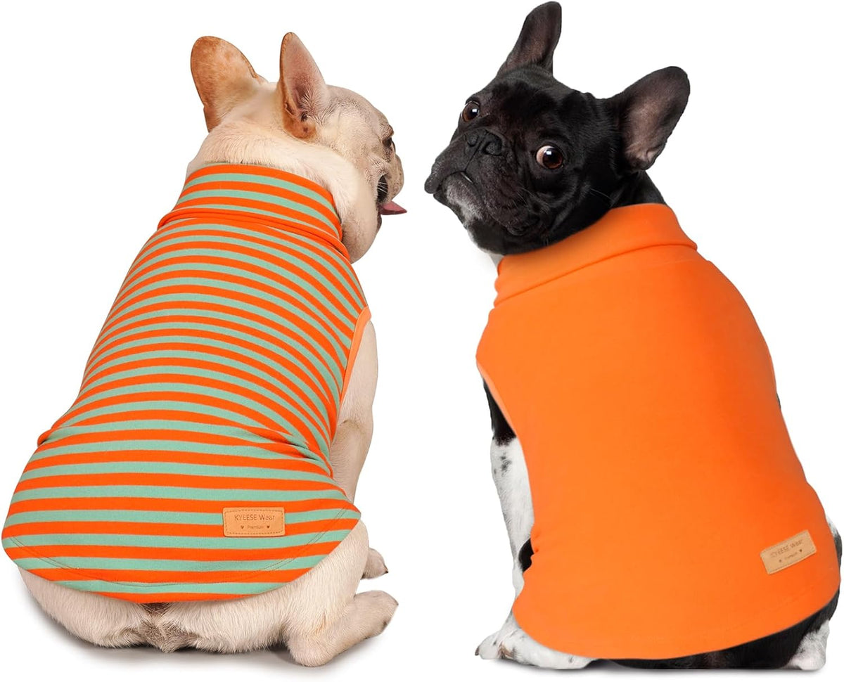 KYEESE 2Pack Dog Sweater Soft Dogs Clothes Warm Pets Clothes Turtleneck Pets Coats Dog Sweaters for Small Dogs Girl Pullover Small Pet Sweaters Stretchy Pet Sweatshirt - Image 9