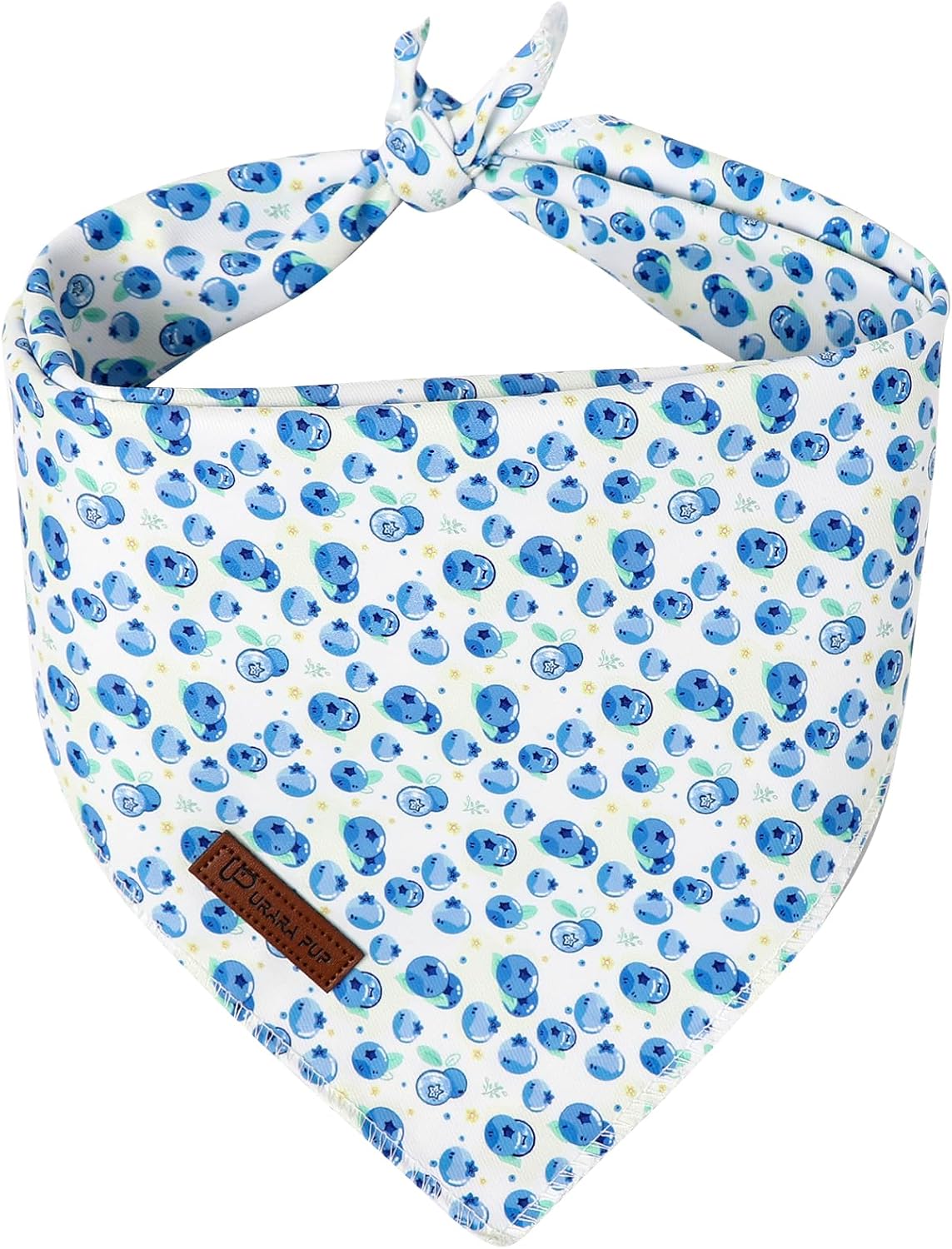Summer Dog Bandana, UP URARA PUP Strawberry and Bowknot Triangle Bid Scarf for Medium Large Dogs, Cotton Kerchief for Girl Boy Puppies, Cute Spring FloralBandana,S - Image 11
