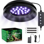 UVB Light for Reptiles with Dimming, LED UVB Light Bulb Fixture for Bearded Dragon Gecko Lizard Turtle Snake, Adjustable Brightness UVA UVB Lamp for Tropical & Desert Reptile Tank Accessories 8W Black - Image 10