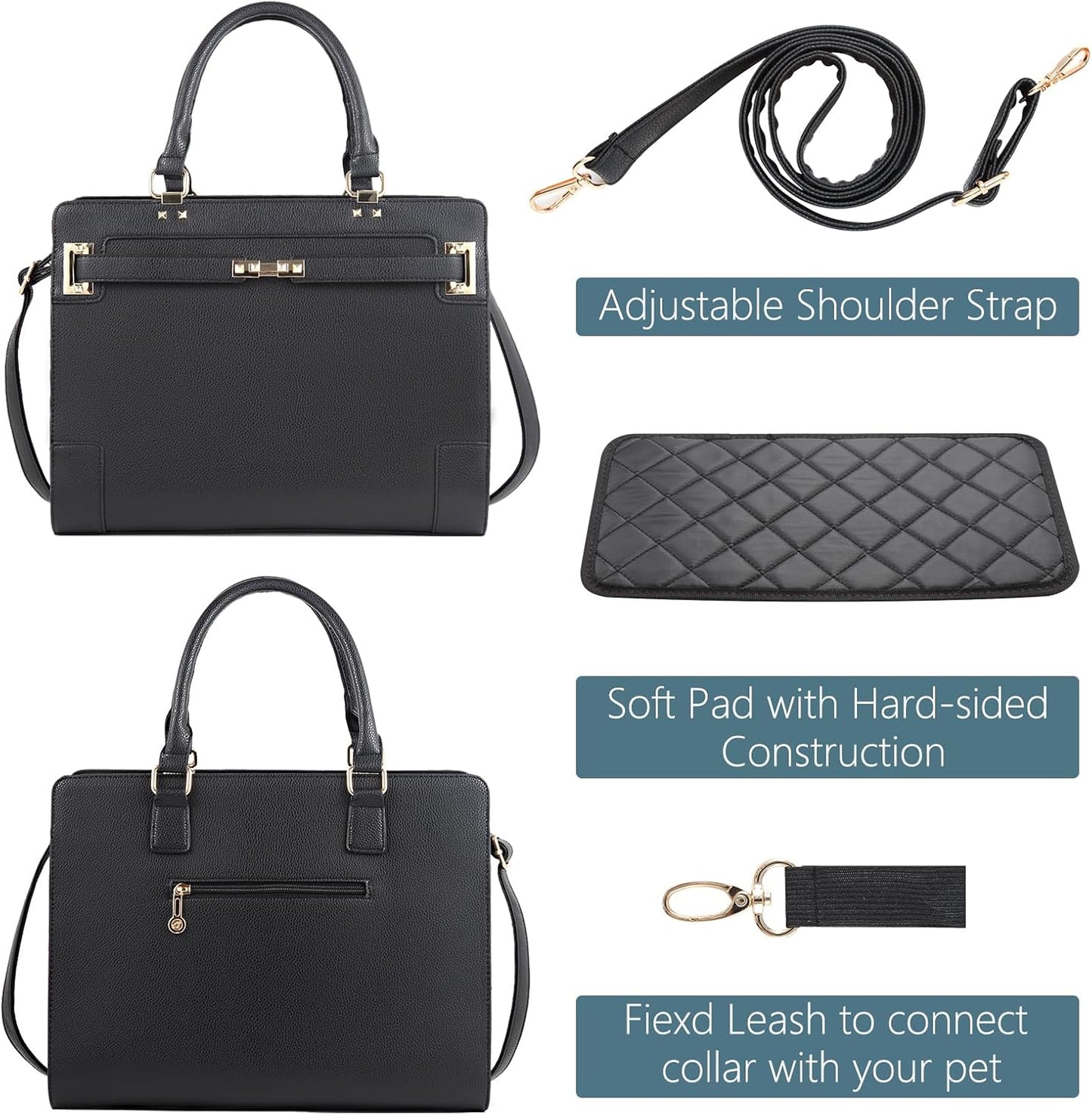 Betop House pet tote bag showing external pocket storage