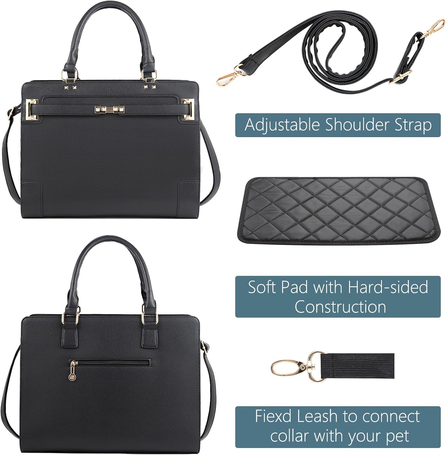 Betop House pet tote bag showing external pocket storage