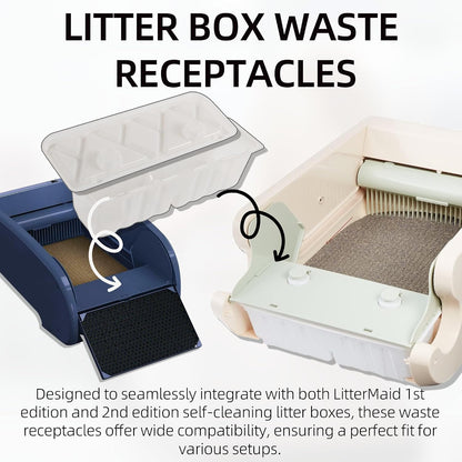 Vikos Products waste receptacle with carbon filter and liner