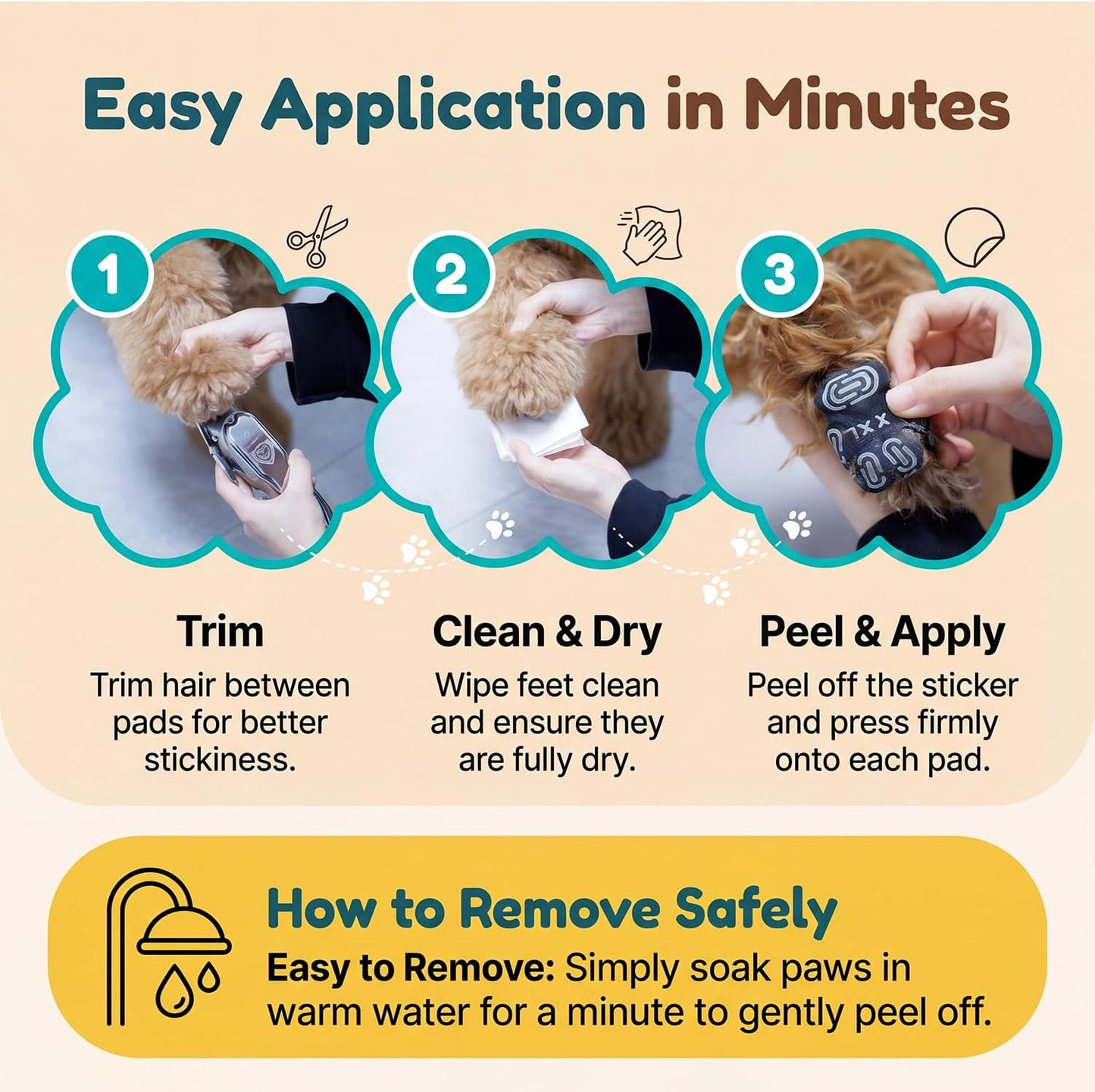 Innerzen silicone cotton paw protectors set of 20