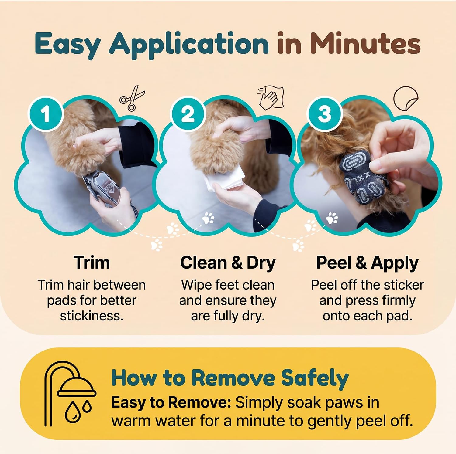 Innerzen silicone cotton paw protectors set of 20