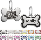 CoolDogs Stainless Steel Enamel Pet ID Tags for Dogs and Cats, Personalized Dog Tags,Cat Tags,Custom Engraved Dog Name Tag,Cat Name Tag with up to 5 Lines of Text on Both Sides (Blue, Large) - Image 15