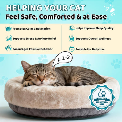 Wagmee cat anxiety relief supplements showing the chicken and krill dual texture treat breakdown
