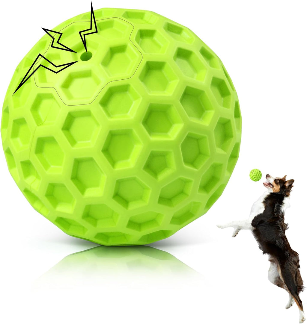 DISSKNIC Indestructible Squeaky Dog Ball, Relieves Anxiety, Cleans Teeth, Interactive Chew Toy for Aggressive Chewers, Dog Toy for Large Breeds, Outdoor Waterproof - Image 12