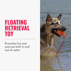 KONG Aqua floating retrieval toy showing throw rope
