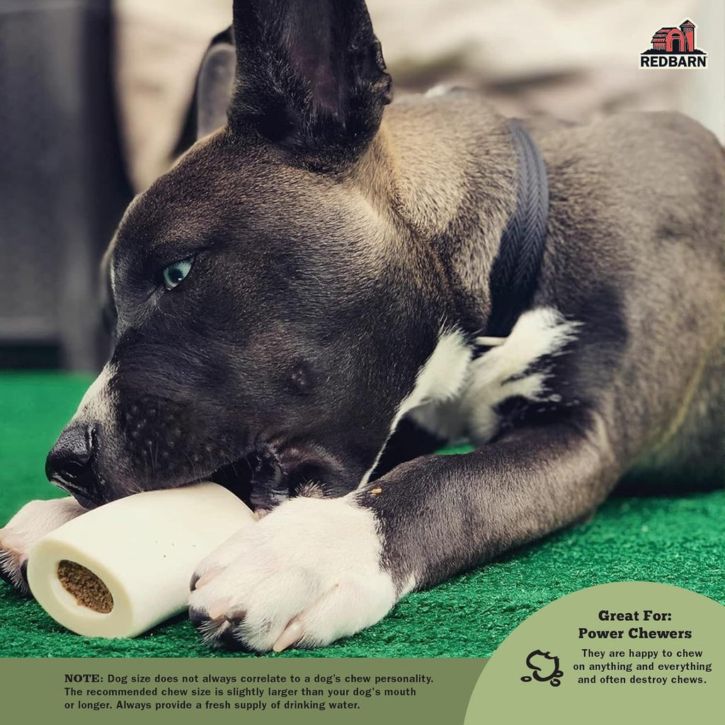 Close up of Redbarn peanut butter stuffed bone texture