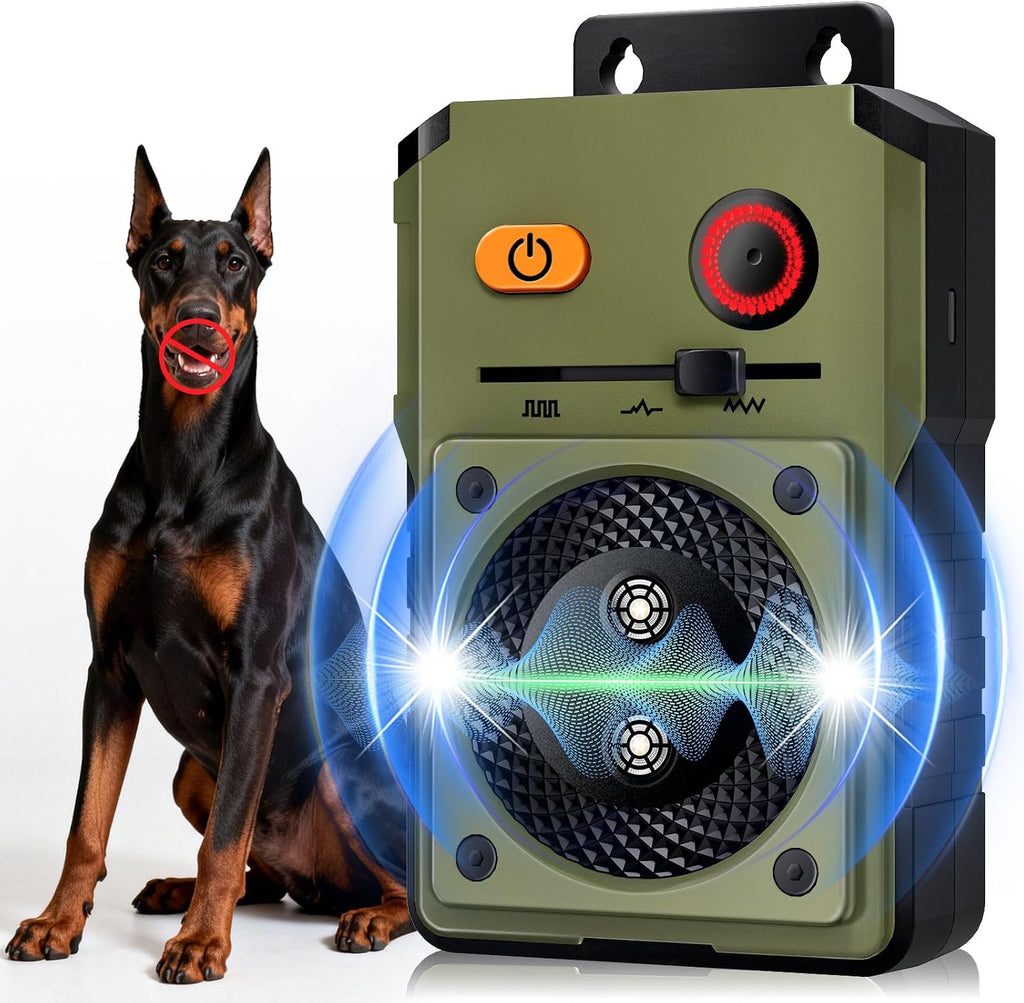 Djnfgq rechargeable ultrasonic anti barking device front view