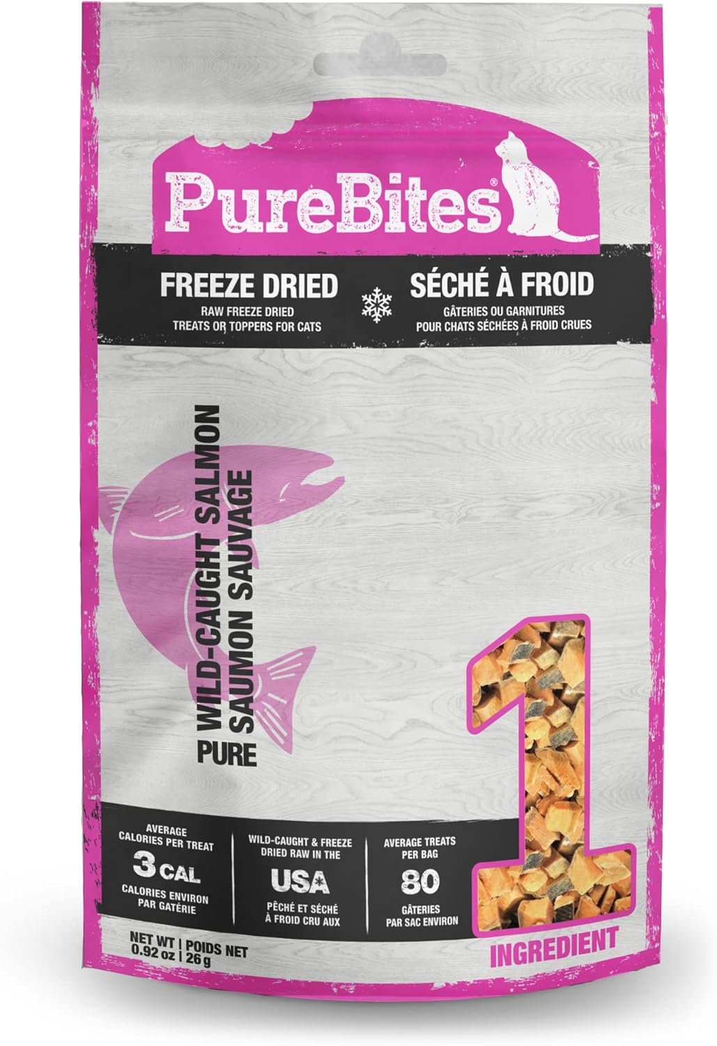 PureBites limited ingredient cat food topper packaging back view