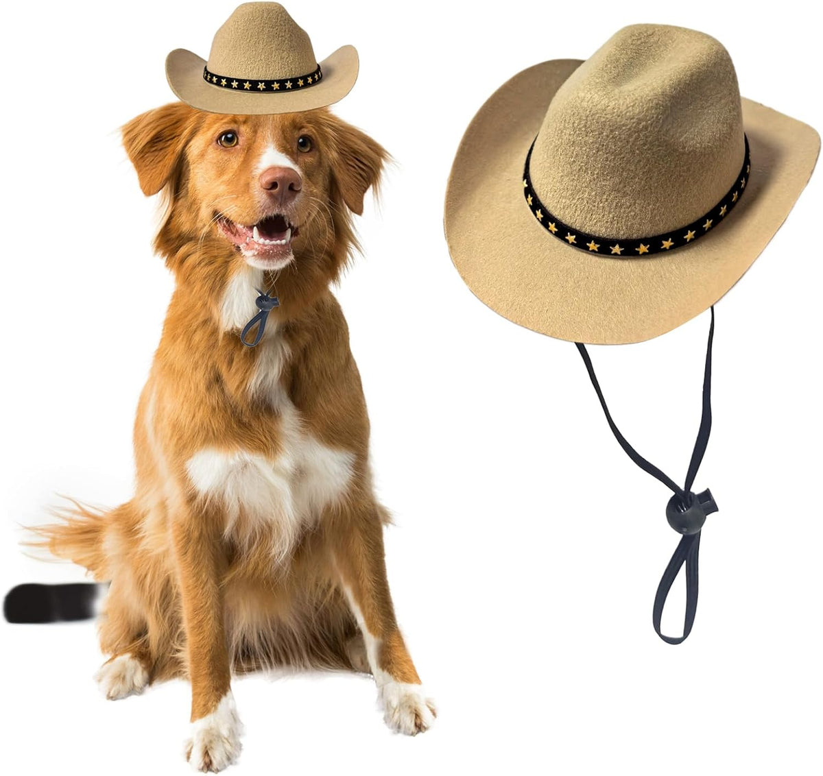 Dog Cowboy Hat Cat Cowboy Hat Pet Cowboy Costume Mini Cowboy Hat for Dogs Cat Holiday Halloween Pet Party Decoration (Pink, Small) - Image 14