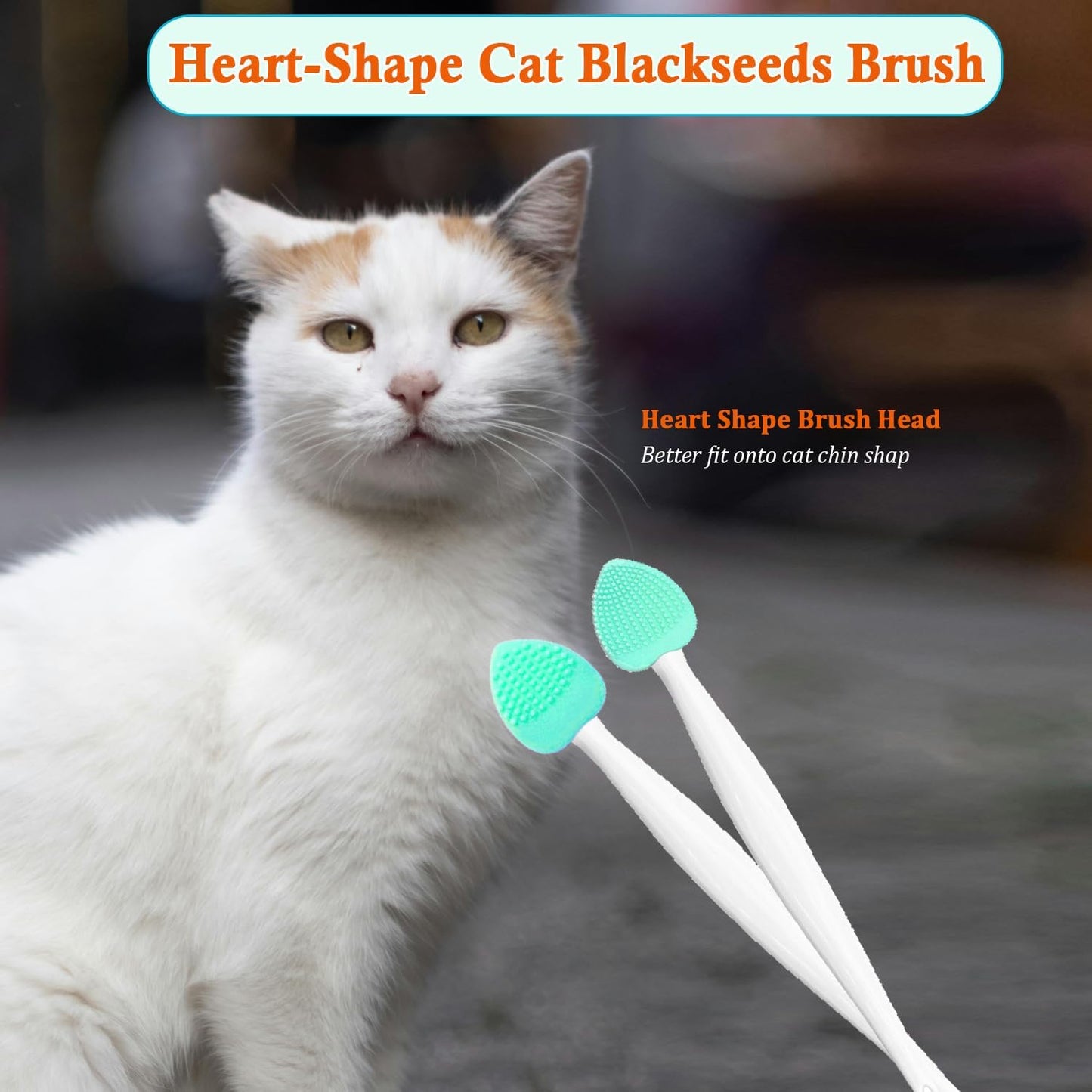 JGocot cat black seed remover brush set showing ergonomic streamline handle design.