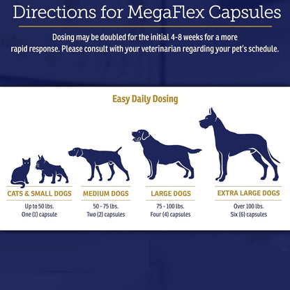 Side view of Rx Vitamins MegaFlex pet supplement container