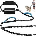 Complete product setup of the Uppetly hands free dual dog leash system displayed on a neutral background.
