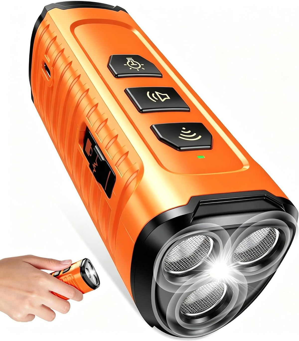 Cbersmg Dog Bark Deterrent Device 3X Anti Barking Device for Dogs, 5 Modes Stop Neighbors Dog Barks No More Safe for All Dogs 50FT Bark Control Indoor Outdoor with Flashlight,Dog Training Device - Image 9