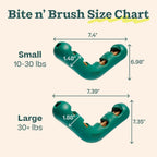 Packaging contents of Woof Bite N' Brush with 4 refills