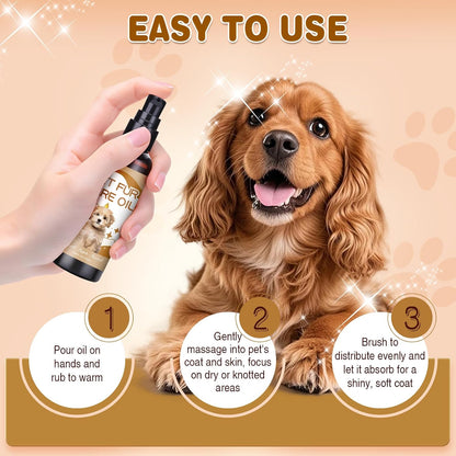 Authentic GJYC PET Pjordo conditioning oil for dog and cat grooming