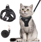 Lightweight nylon mesh kitten harness vest for secure outdoor training