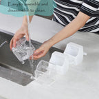 IBWell durable plastic bird water dish mounted on cage wire