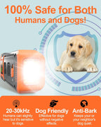 Handheld ultrasonic anti-barking device for dog training