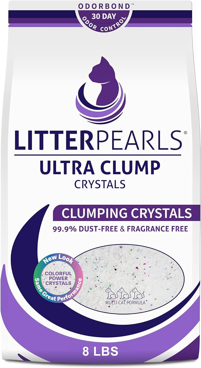 Litter Pearls Micro Fresh Scented Non-Clumping Crystal Cat Litter with Odorbond, 7 lb - Image 9