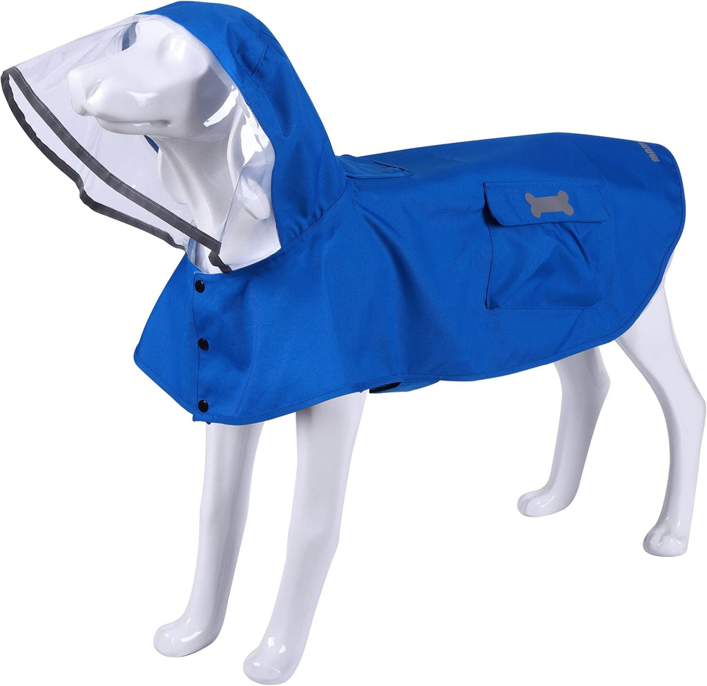 Waterproof Dog Raincoat, Adjustable Reflective Lightweight Pet Rain Clothes with Poncho Hood (Large, Yellow) - Image 12