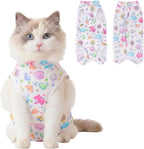 Cat Recovery Suit Cat Onesie for Cats, Breathable Cats Surgery Recovery Suit for Female Spay & Abdominal Wounds Skin Diseases, Kitten Surgical Onesie Body Suit Anti Licking Cone Alternative - Image 15