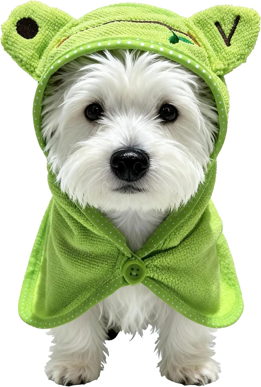Dog Hooded Bathrobe Towel, Fast Drying Bath Towel Absorbent Warm Blanket Yellow S - Image 9