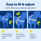 PetSafe adjustable nylon dog harness side profile
