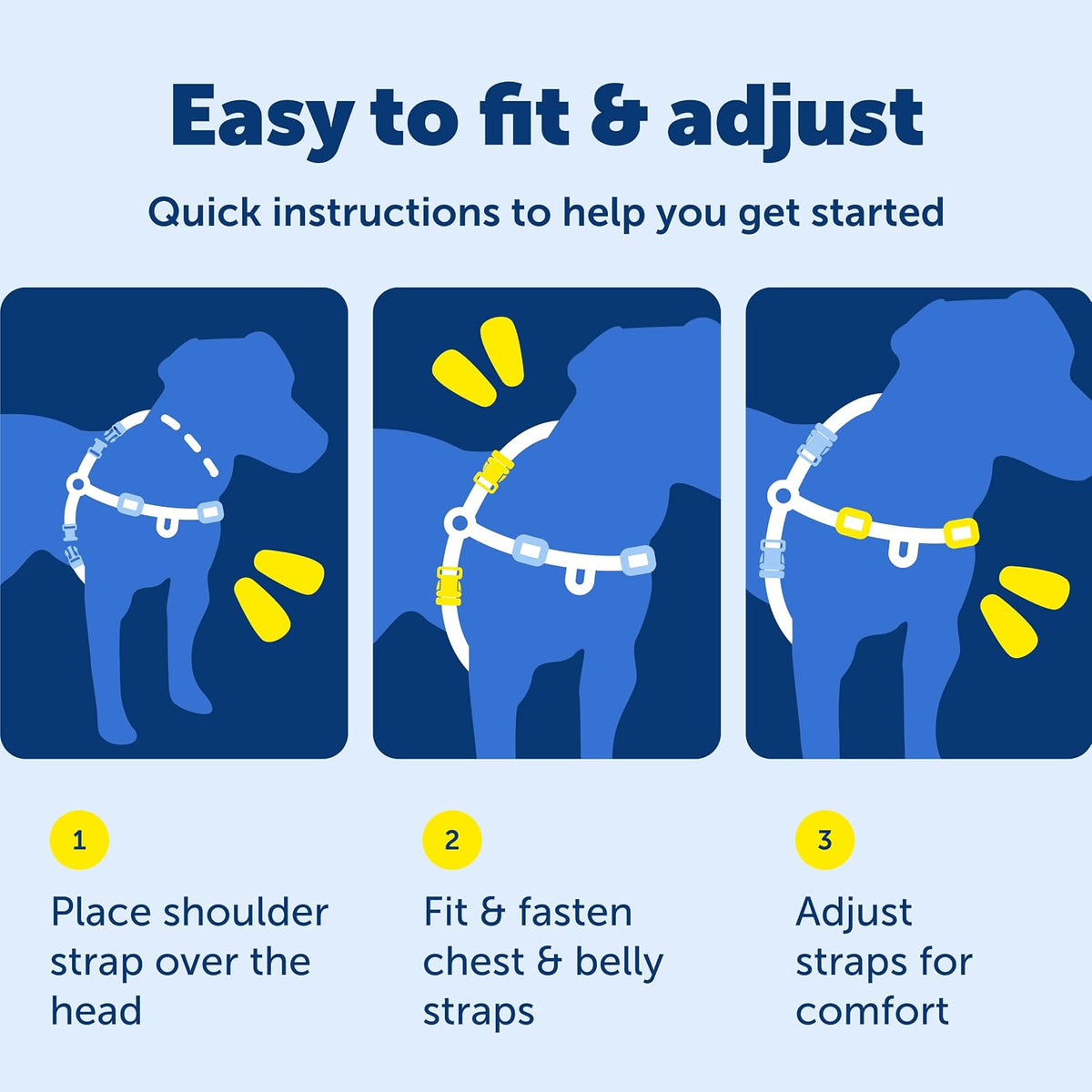 PetSafe adjustable nylon dog harness side profile