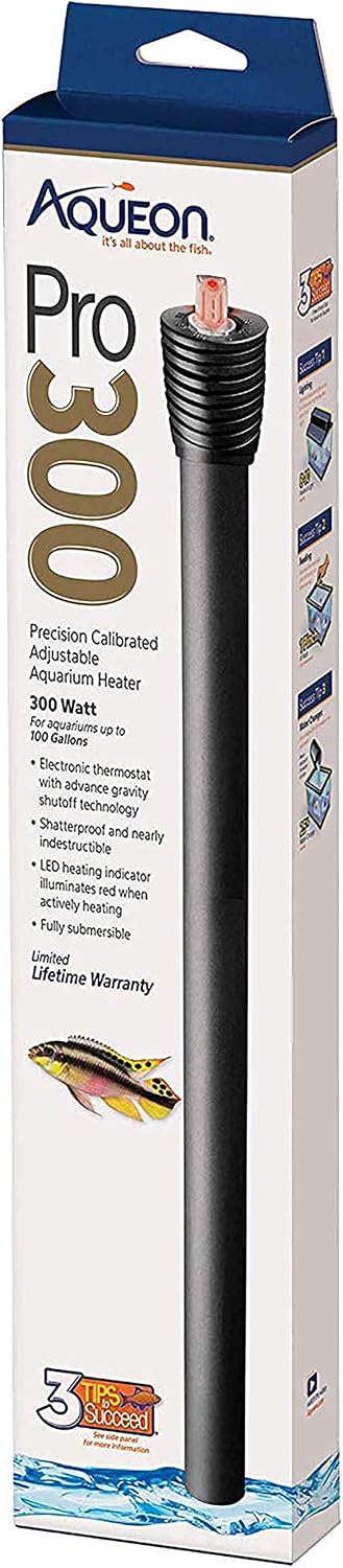 Aqueon Pro 300 Submersible Aquarium Heater front view