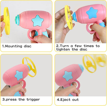 Teal handheld launcher style cat enrichment toy by Andiker
