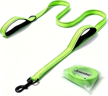 Heavy Duty Dog Leash - 2 Handles by Padded Traffic Handle for Extra Control, 6foot Long - Perfect for Medium to Large Dogs (6 ft, Black) - Image 9