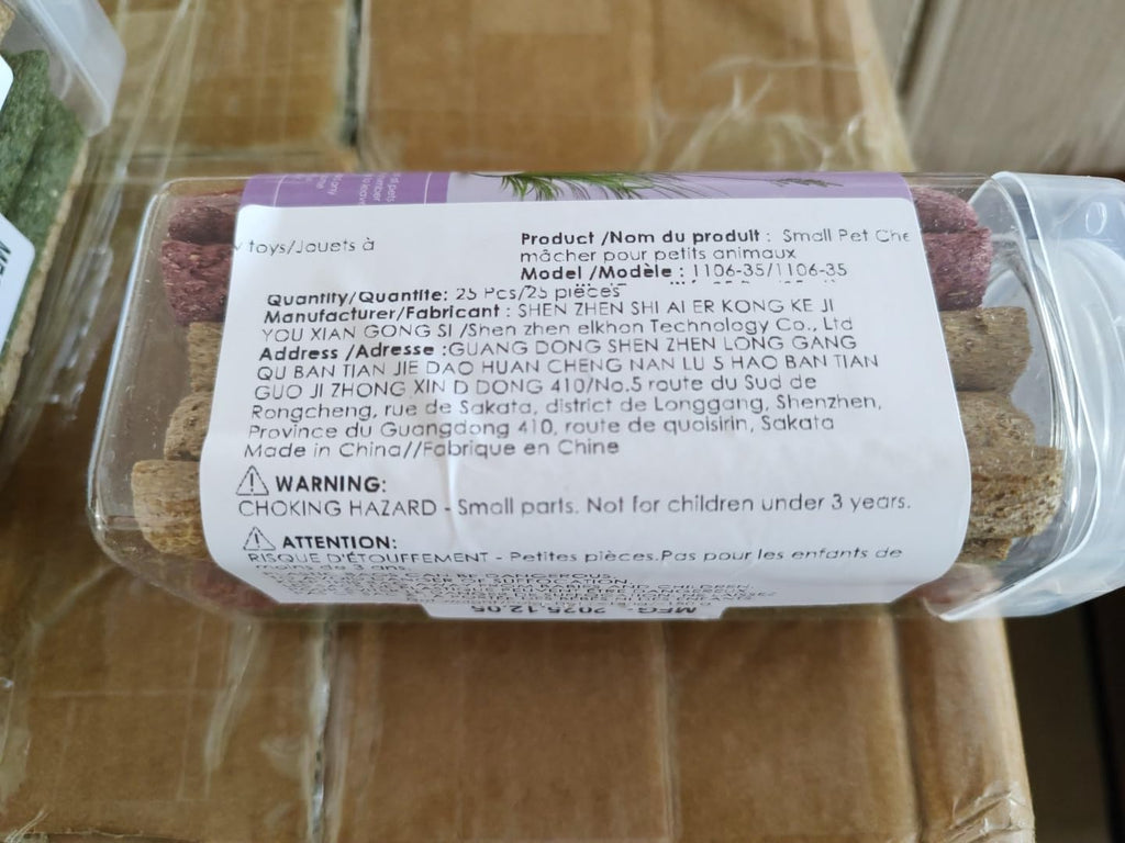Erkoon fiber rich hamster chew toys