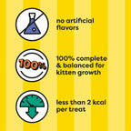 Close up of the back label detailing DHA ingredients and feeding guidelines