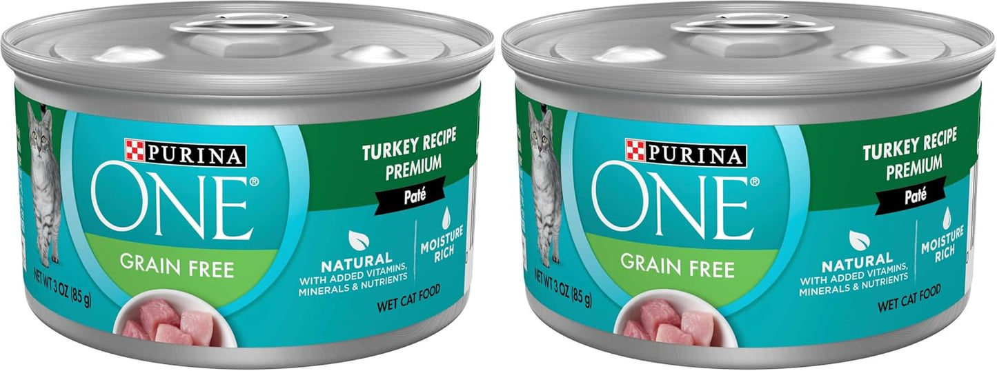 Purina ONE High Protein, Grain Free Pate Wet Cat Food Variety Pack, Grain Free Formula - (Pack of 24) 3 oz. Cans - Image 13