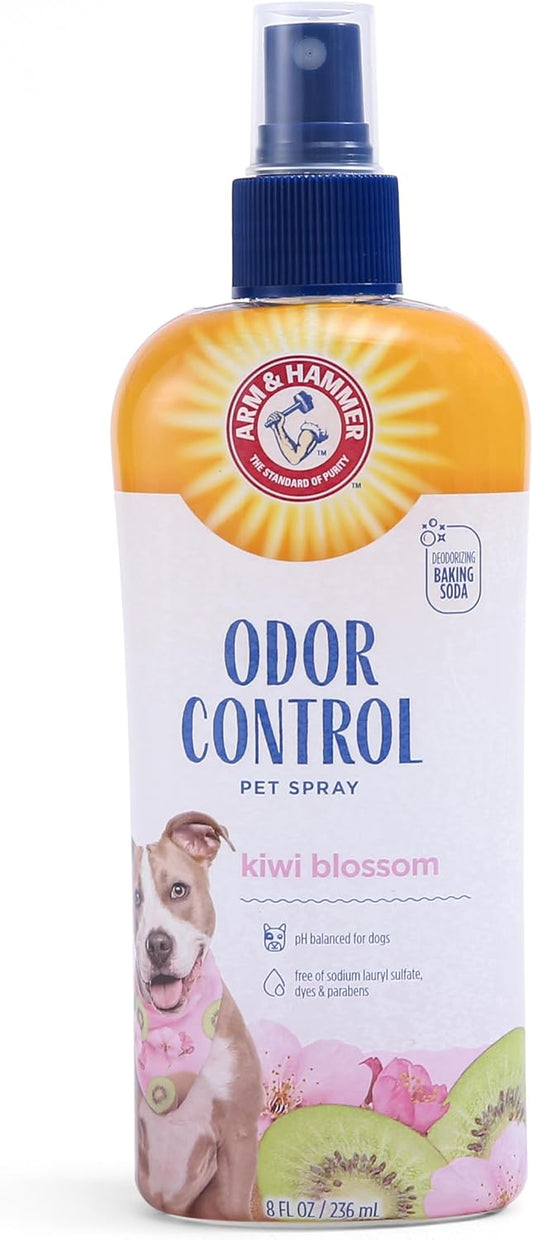 Two bottles of Arm and Hammer pet deodorizing spray