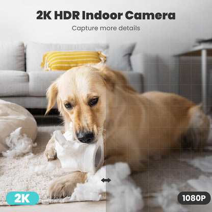 Litokam motion detection security camera tracking movement in a living room