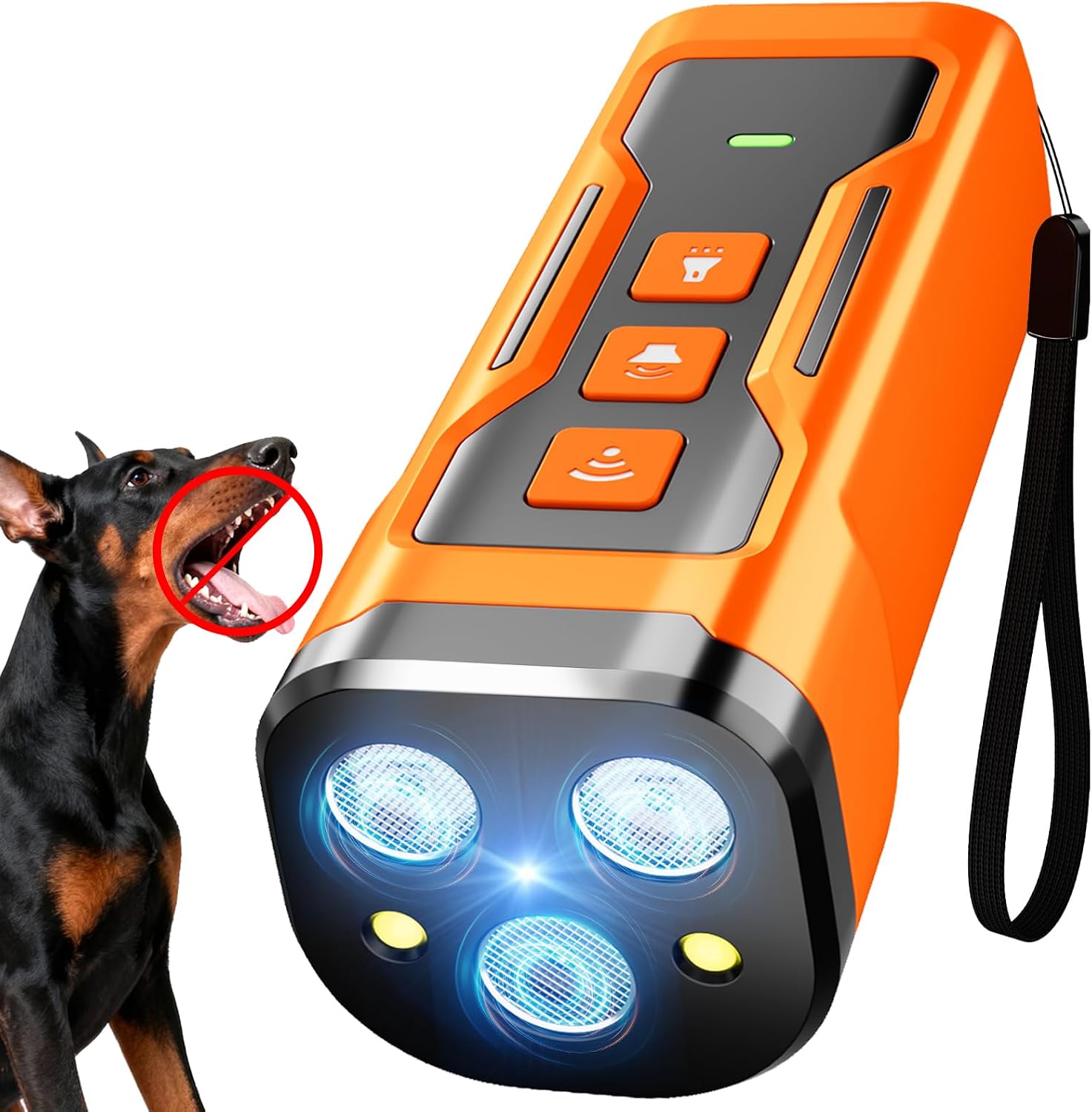Iburr X3pro ultrasonic dog bark deterrent device front view