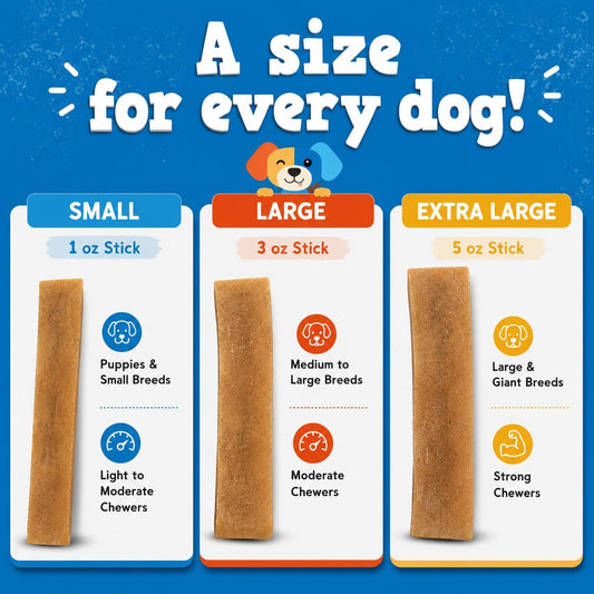 Jack And Pup Himalayan dog chew treats close up view highlighting the premium hard texture of the yak cheese sticks.