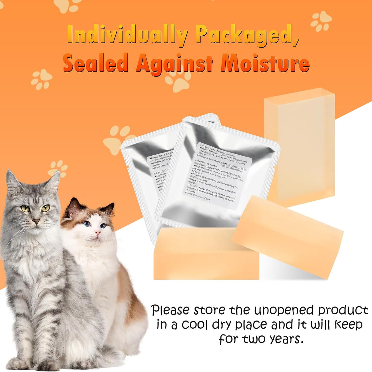 Fenkabs 12 pack automatic cat litter box replacement gel pods