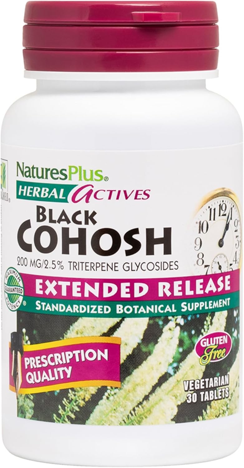Natures Plus Herbal Actives Black Cohosh bottle front view