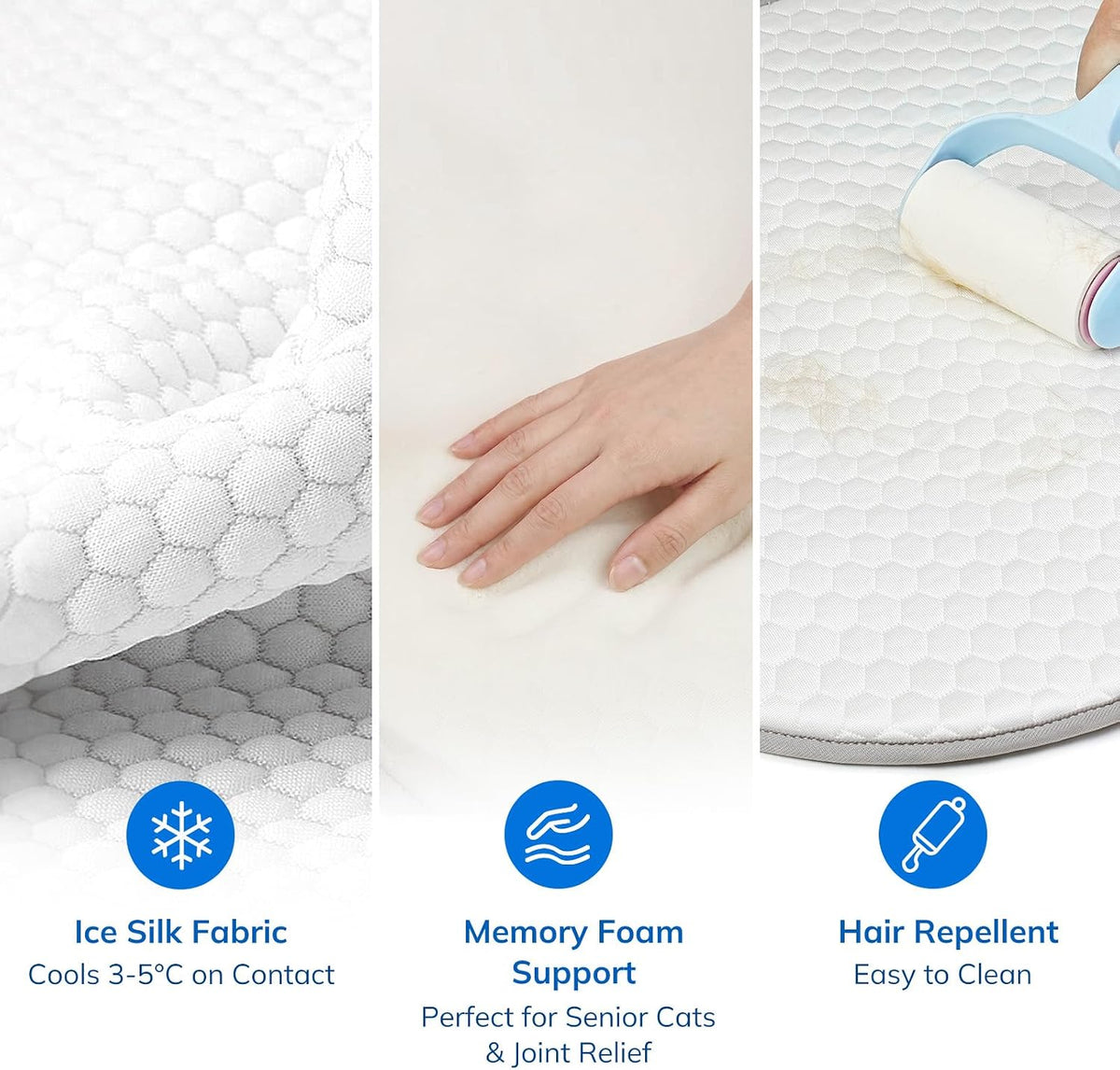 Supet cat cooling mat folded for travel convenience