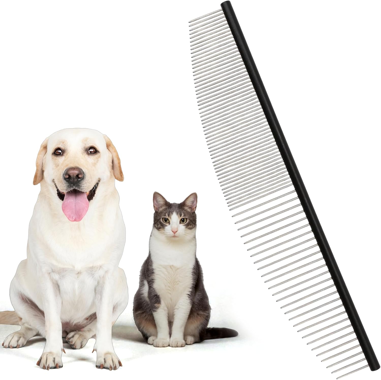 KH866 Half Moon Cat Dog Grooming Comb front view